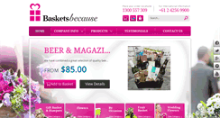 Desktop Screenshot of basketsbecause.com.au